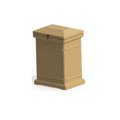 Rts Companies Us RTS Companies US 5502-00400A-54-81 Premium Vertical Architectural ParcelWirx Delivery Drop Box - Oak 5502-00400A-54-81